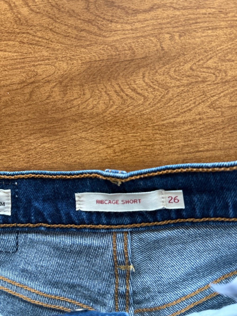 Levi’s Ribcage Denim Shorts High Rise Distressed Cut Off 26 Y2K - Picture 8 of 11